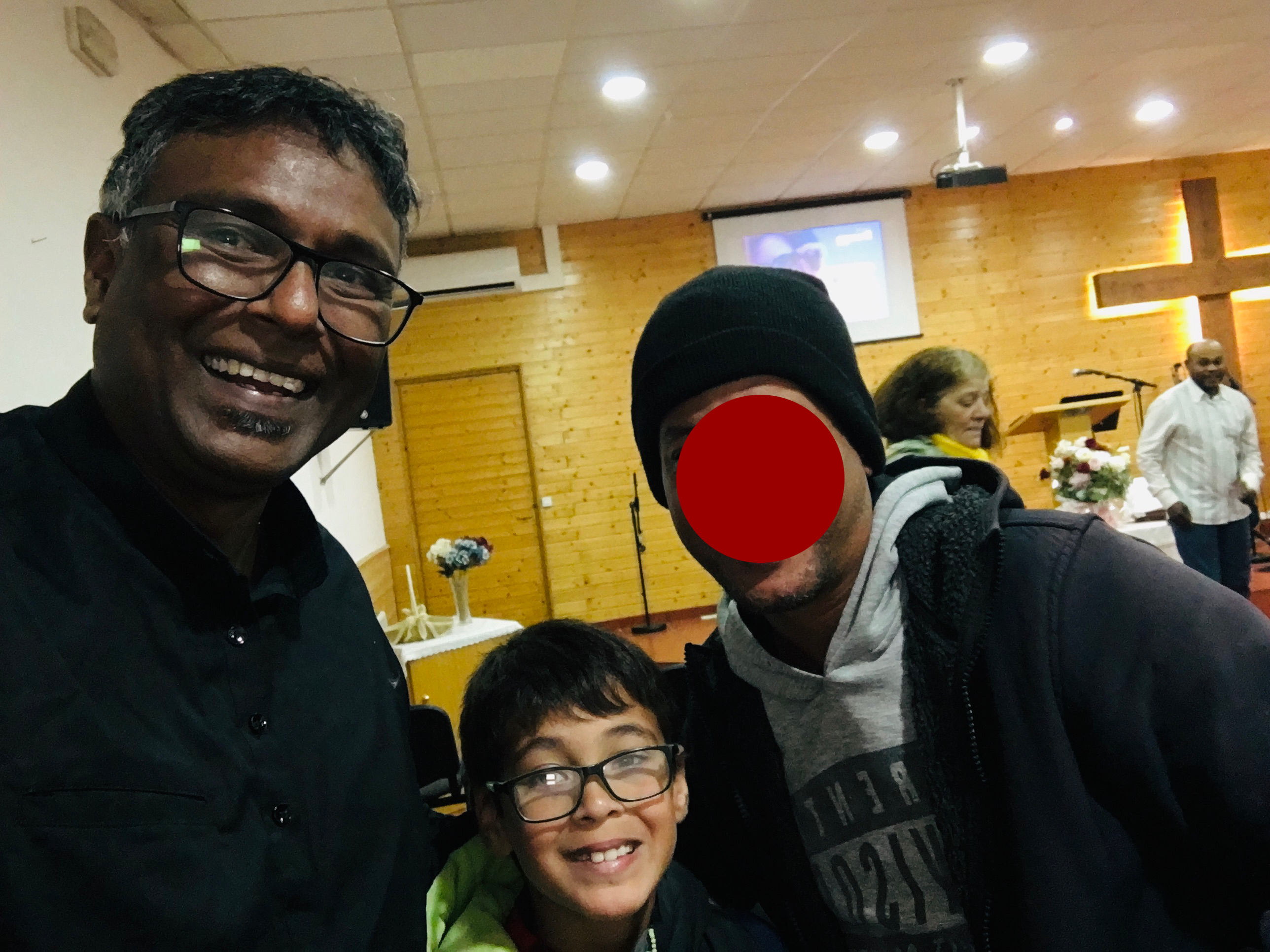 con Andrés en Iglesia